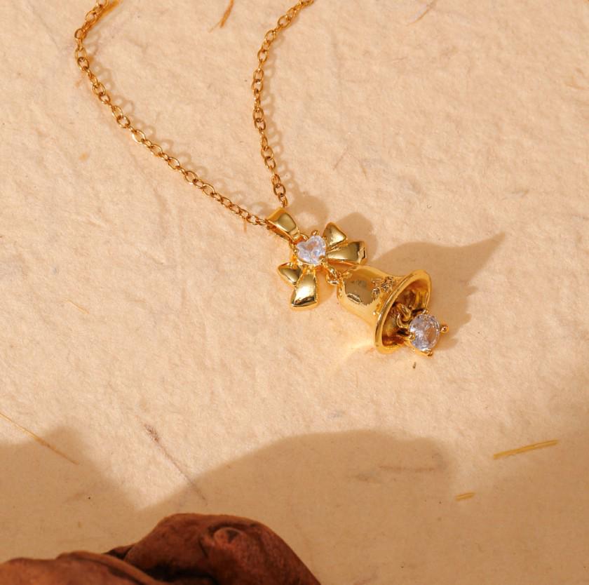 Festive Bell Pendant Necklace No Specification