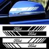 2PCS Car Rearview Mirror Decoration Sticker Auto Refit Accessories For Mustang Focus 2 3 4 Mondeo Fiesta Ecosport Kuga