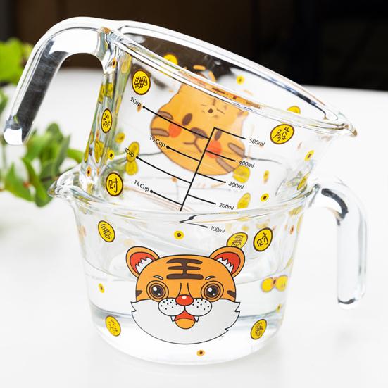 Glass Measuring Cup With Spout 500Ml Heat-Resistant Kitchen Measuring Tool Microwave Safe