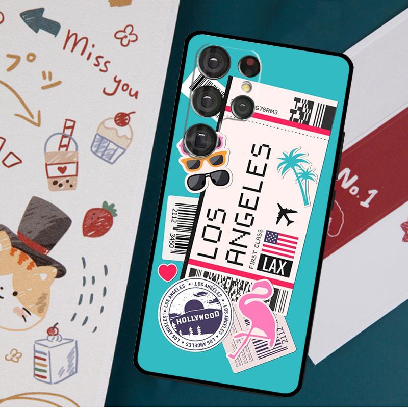 Los Angeles California Case For Samsung Galaxy S23 S22 Ultra S21 S20 FE S9 S10 S22 Plus Note 20 Note 10 Plus Cover