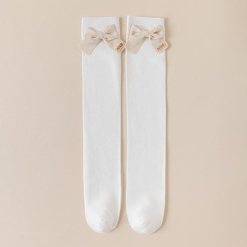 

Детские Девочки Мягкий Хлопок Теплые Длинные Каваи Носки Принцесса Детские Выше Колена Высокие Носки Милый Бант Ребенок Студенты Модные Чулки белый