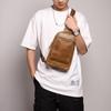 Retro Leather Unisex Chest Bag: Crazy Horse Crossbody and Compact Shoulder Backpack