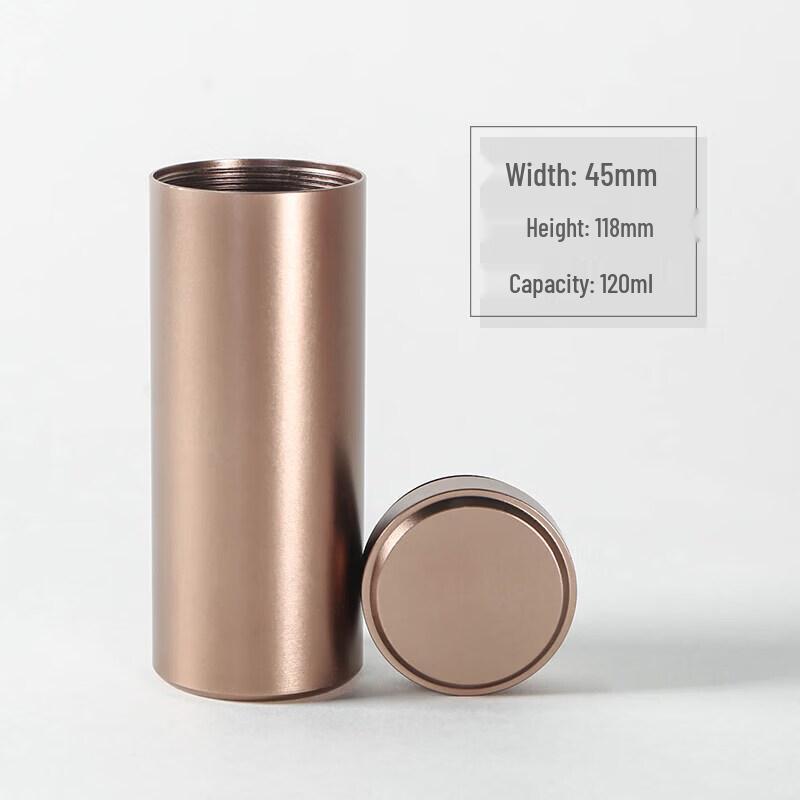 Portable Aluminum Alloy Tea Caddy