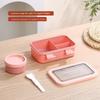 Portable Student Lunch Box With Microwave Safe Plastic For Office And School Use