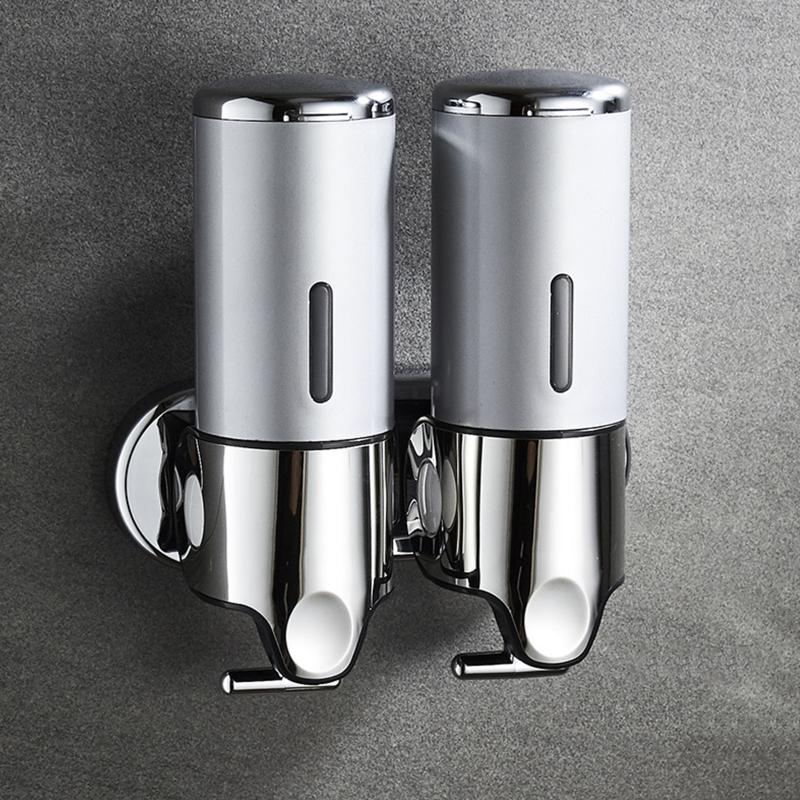 Manueller Seifenspender, Wandmontage, Handgelspender, Flüssigkeitsbehälter für Handseife, Shampoo, Spülung, Duschgel