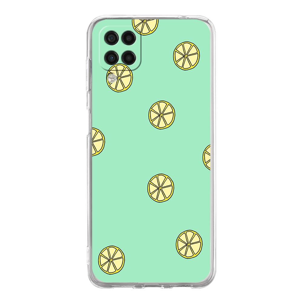 Mediterranean Lemon Phone Case For Samsung Galaxy A51 A71 A21S A12 A11 A31 A41 A03S A13 A33 A73 A53 A52 A32 5G A23 Clear Cover