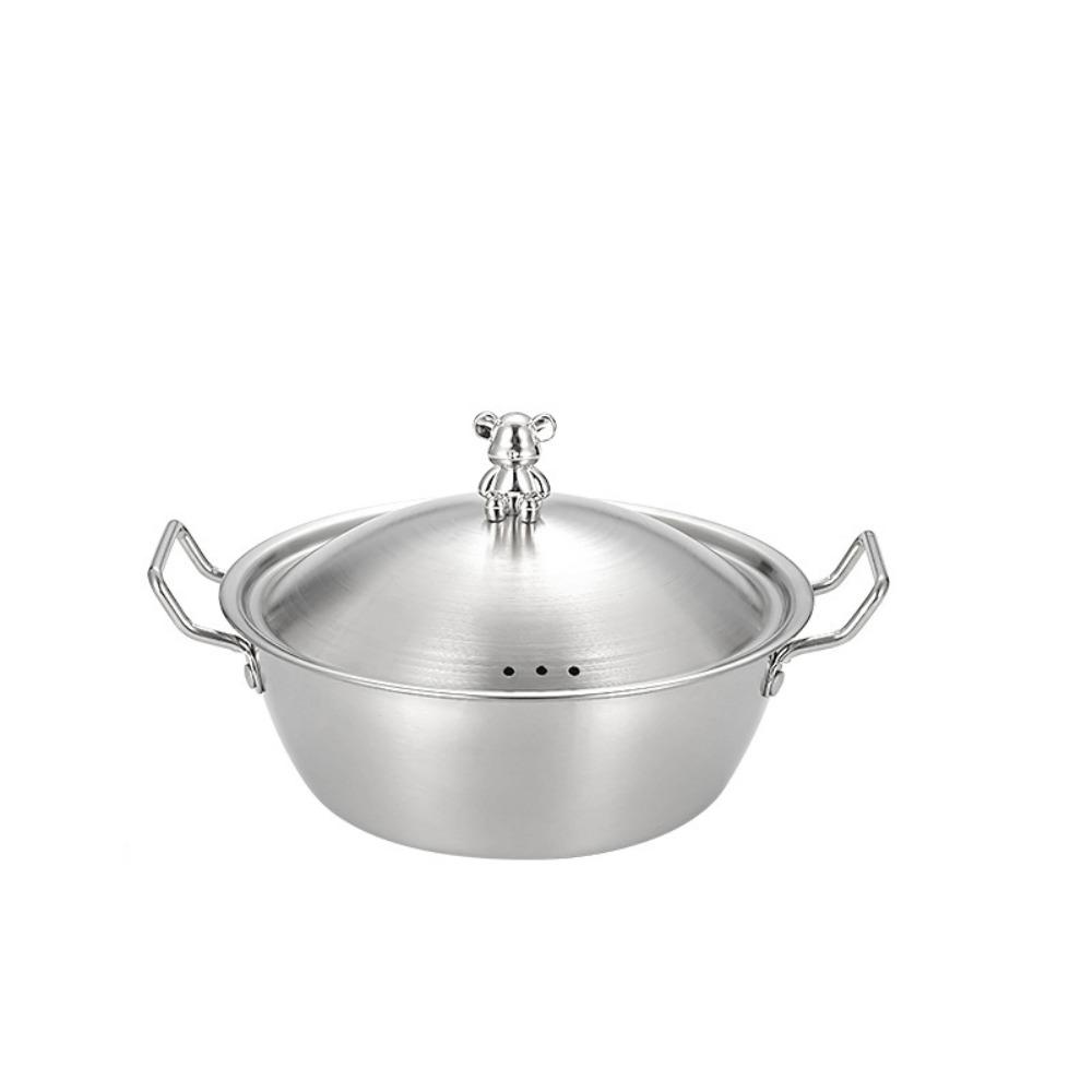 With Lid Instant Noodle Bowl Stainless Steel Snack Bowl Food Container Rice Wine Bowl  Household