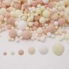20-200 Stück Bunte Pompon-Plüschbälle Gemischte Farbe Kreatives Kinder-Handarbeitsmaterial Glitzer-Schaumstoffball DIY Bastelbedarf