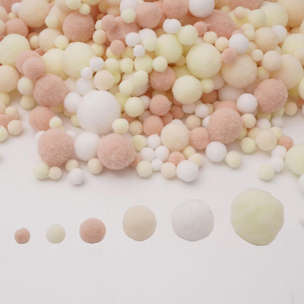 20-200 Stück Bunte Pompon-Plüschbälle Gemischte Farbe Kreatives Kinder-Handarbeitsmaterial Glitzer-Schaumstoffball DIY Bastelbedarf