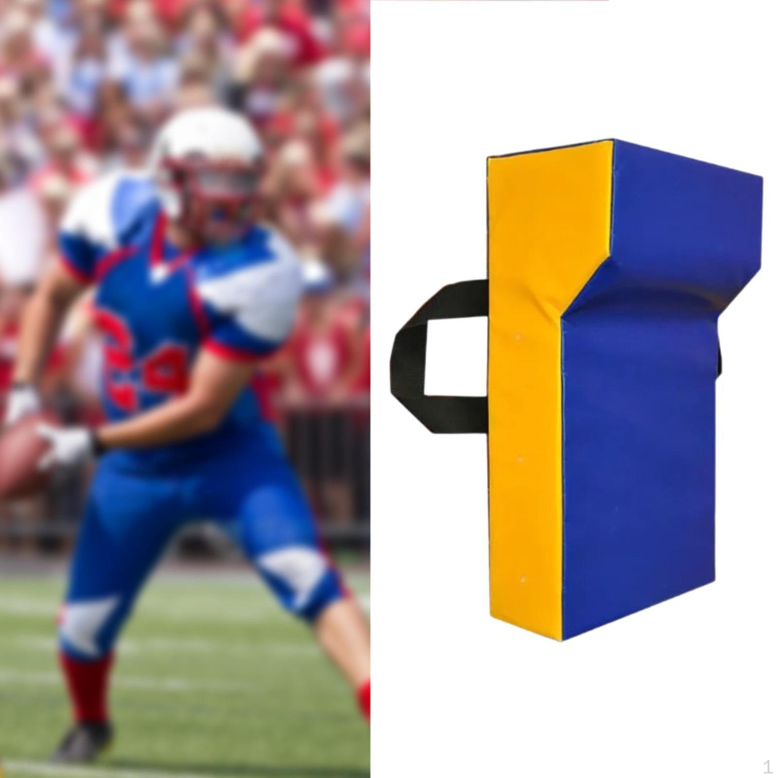 

Футбольный щиток для захвата с клиньями, блокирующий щиток, спортивное снаряжение, подарок с ручками Blue Yellow Kids