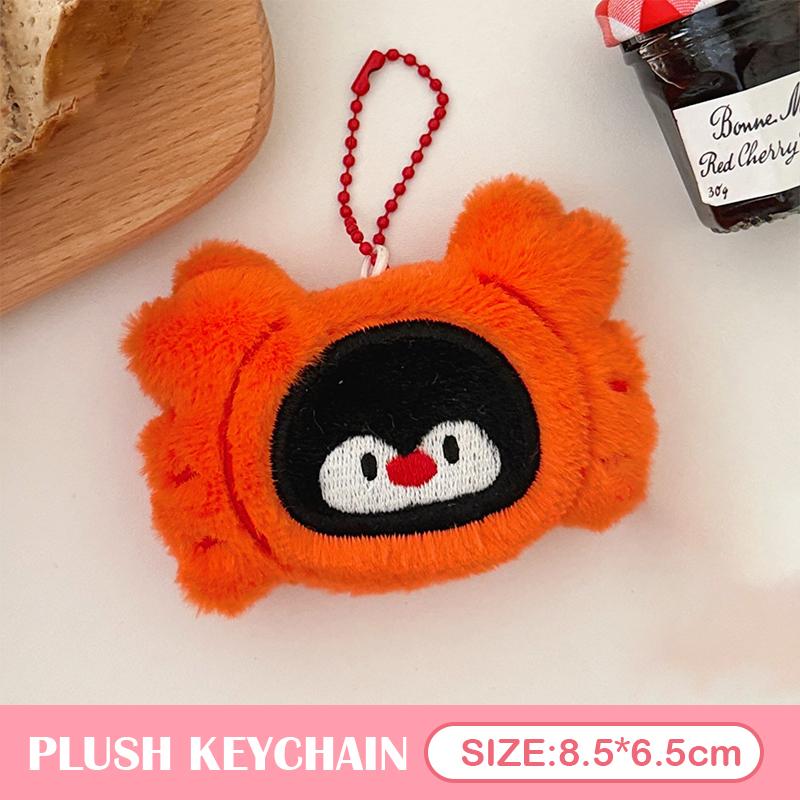 Penguin Plush Toy Keychain Fluffy Soft Stuffed 1Pc for Girls Bag Pendant Backpack Car Keychain Holder