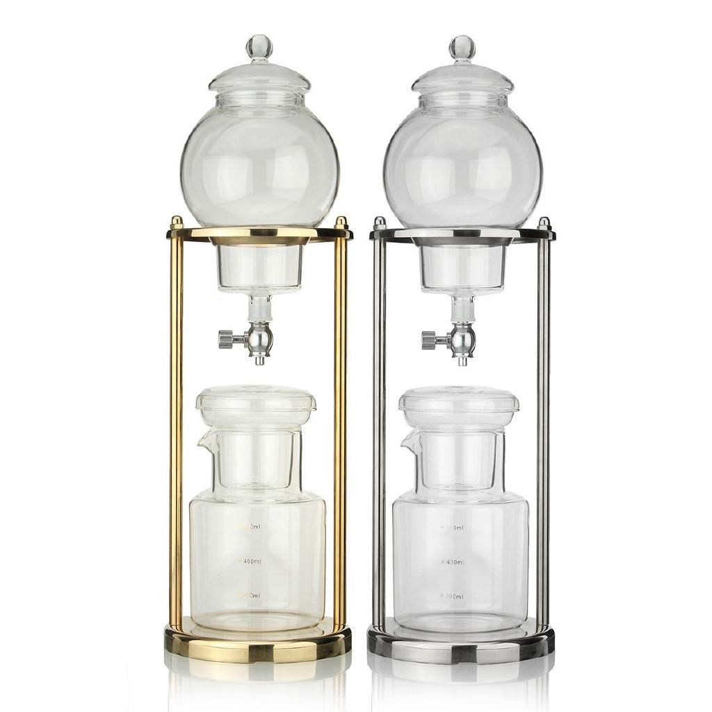 600ML 8 Cups Modern Dutch Coffee Water Drip Cold Ice Drip Coffee Maker Serve For Coffee Brewer Tool Household