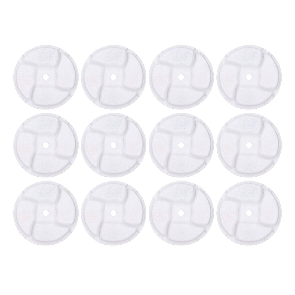 12Pcs Pet Water Fountain Filter Replacement Activated Carbon Ion Exchange Resin Efficient Filtration
