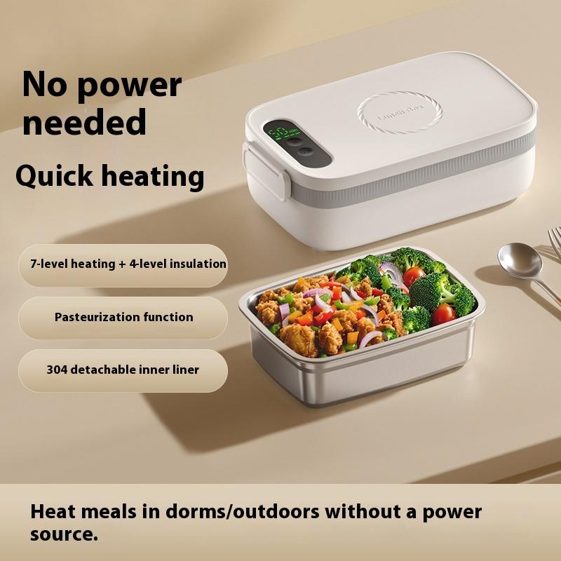 Charging Heating Lunch Box Wireless No Need To Plug In No Need To Add Water Portable Classroom Electric Heating Bento Box Insulation Charging Type