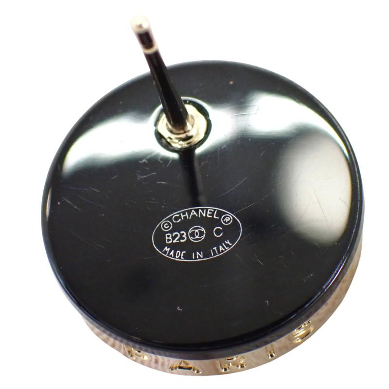 CHANEL  ABA005 Pierce black metal Women