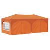 Pop Up Party Tent 575 X 288 X 245 Cm Orange Oxford Fabric