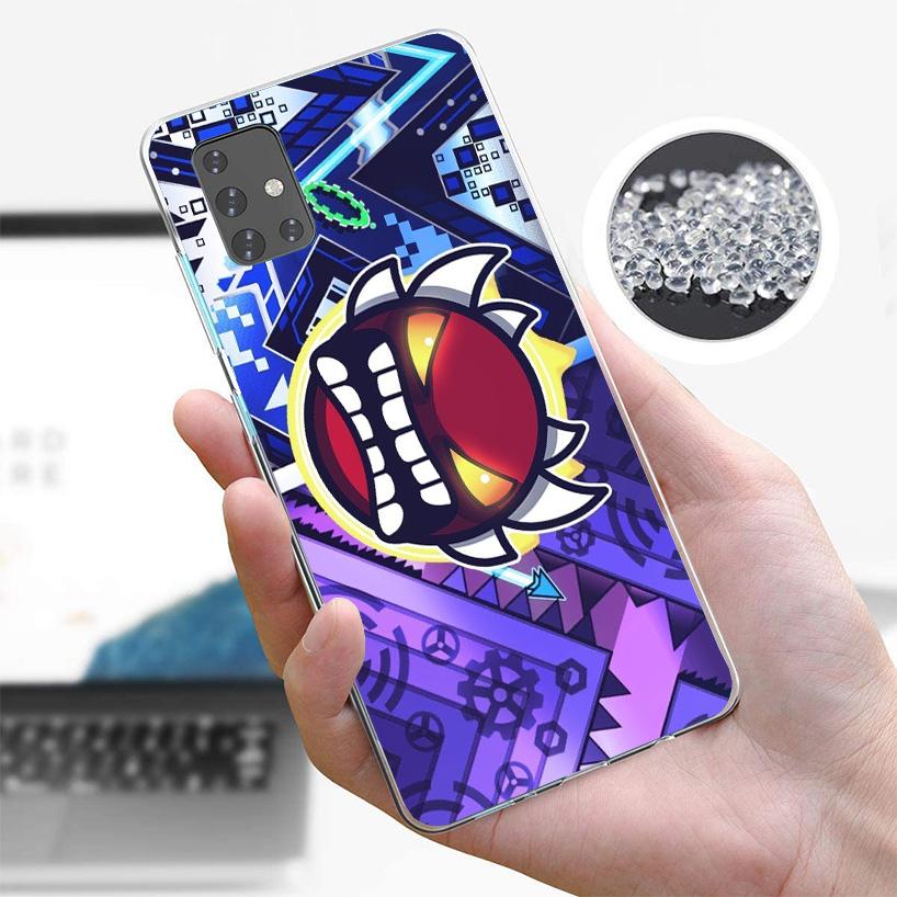 Geometry Dash Game Phone Case For Samsung Galaxy A52 A32 A22 A12 A51 A31 A50S A30S A20S A10S Note 20 Ultra 10 Plus S10 A72 A71 G