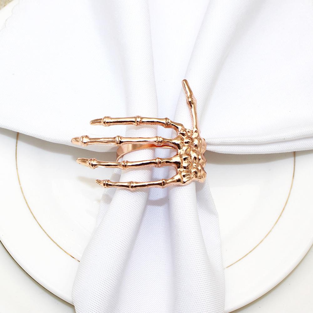 Ghost Hand Napkin Buckle Holder Rings Decor Halloween Supplies Alloy Buckles Party Tableware Decorate