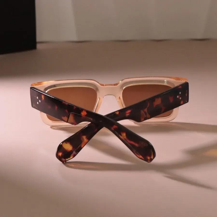 Kwadratowe Okulary Przeciwsłoneczne Damskie Męskie Klasyczne Vintage Moda Osobowość Okulary Stylowe Codzienne Minimalistyczne Oculos