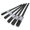 5pcs Auto Detailing Brush Set for Cleaning Car Interior Exterior Engine Exhaust Leather SeatBlack
