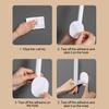 Storage Hanger L Shape Plastic Wall Mounted Towel Hanger L Holder Self-adhesive Waterproof Paper Roll Organizer