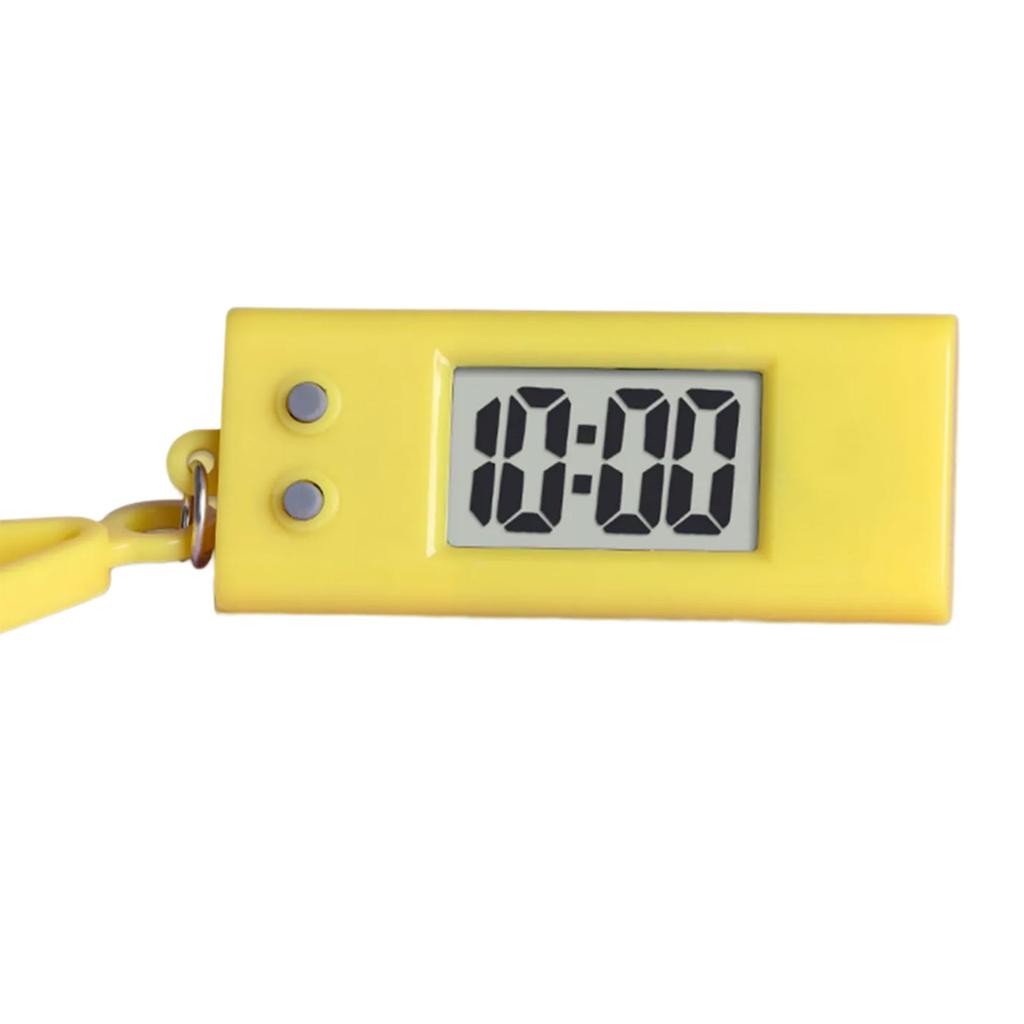 Pocket Sized Digital Watch with Keychain Convenient Electronic Clock for Travelers and Student Reliable Timekeeping Tool