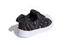 Adidas Originals 360 I Slip Resistant Low top Skateboard Shoes Black Gray Infant And Toddler EE6277