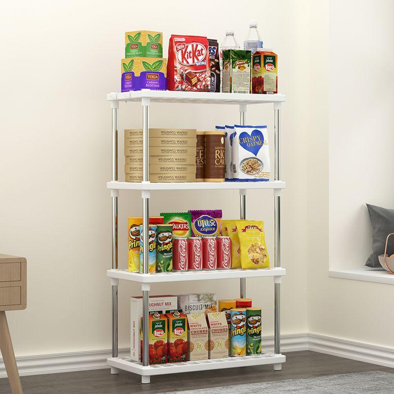 Multi Functional Storage Rack Home Bedroom Multi-layer Bookshelf Storage Rack Modern Minimalist Snack Kitchen Storage Rack 1-tier