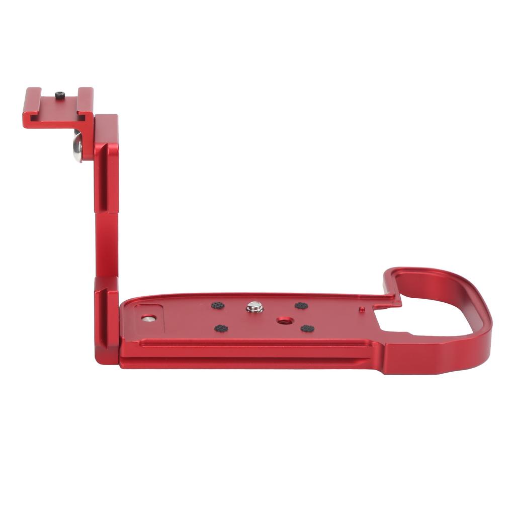 Hurtigfesteplate L-brakett med blitssko Håndgrepholder for Canon R5 SLR-kameraRød