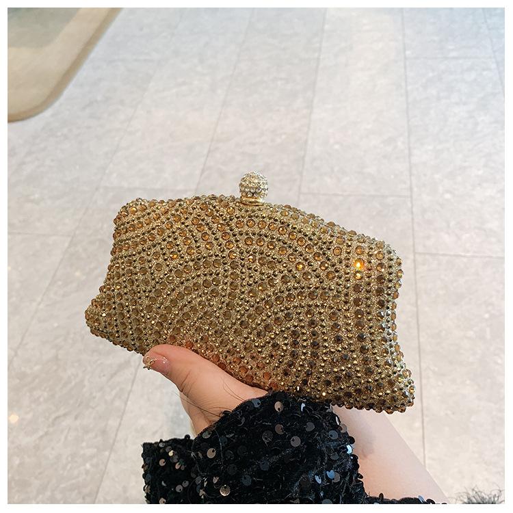 Modische Damen Glänzende Strass Dinner Tasche Kann mit Kleid Abendtasche Mode Temperament Elegante Clutch Tasche kombiniert werden