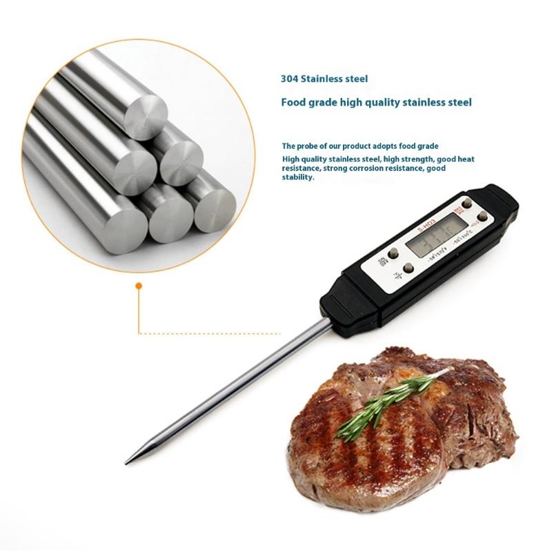 Convenient Water Temperature Meter Lightweight 50g Solid Design Mini Digital Temperature Sensors Kitchen Camping Essential