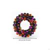 Halloween Wreath Black Bead with Arachnids Spooky Door Hanging for Homeowners, Party Hosts,