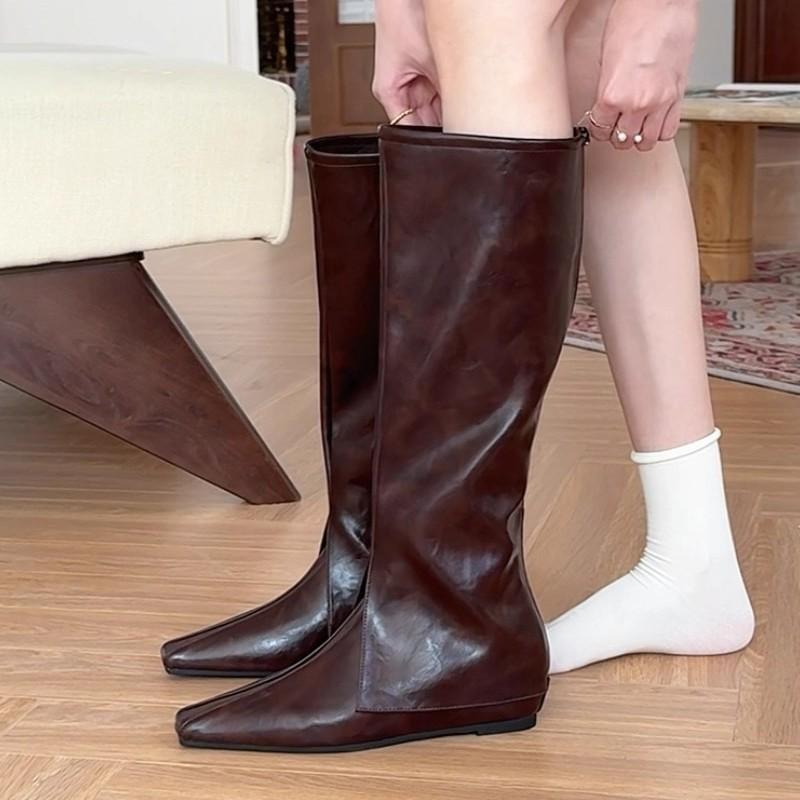 

Explode and look thin! Square head inner height-increasing trouser boots women s autumn new boots boots 39