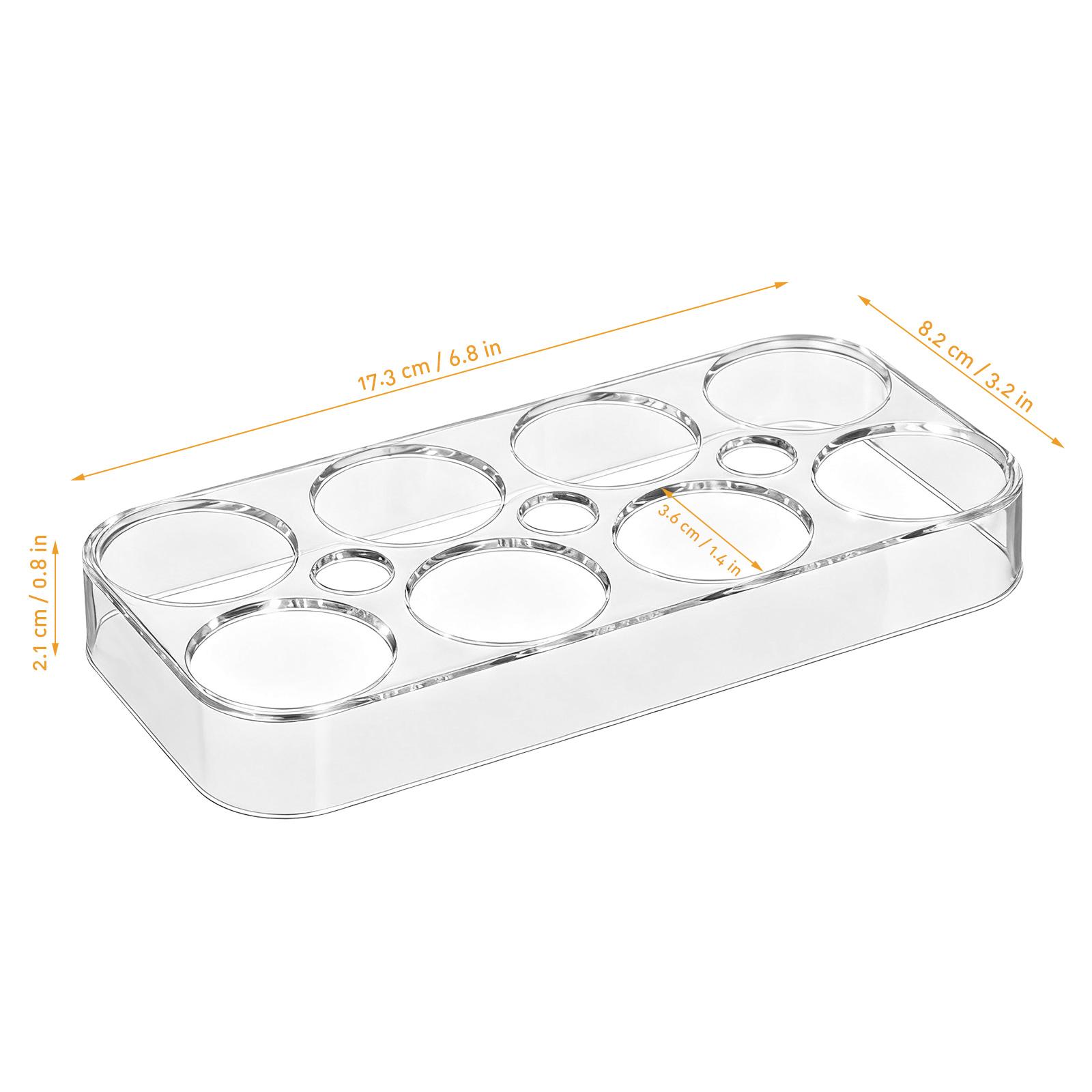 

2pcs Egg Storage Box 6 Slots Premium Plastic Reusable Refrigerator Egg Holder Transparent Container Kitchen Fridge Tray белый