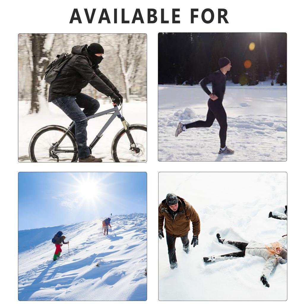 Reflective Beanie Hat Fishing Night Running Hats Outdoor Windproof Knitted Hat for Outdoor Sports and Hiking