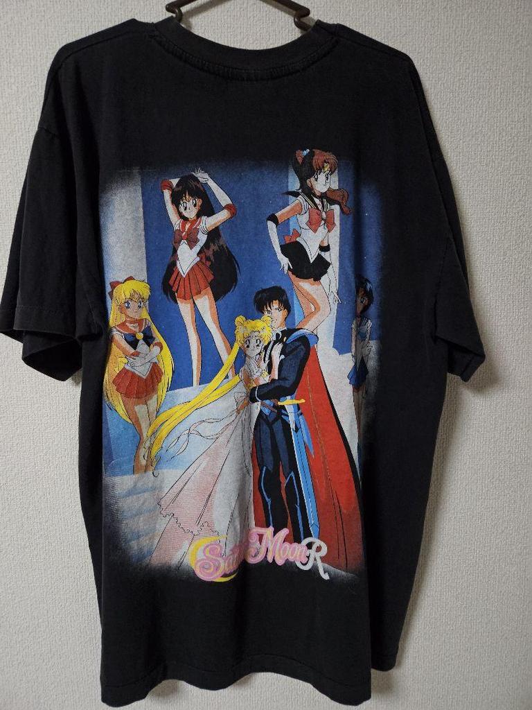 [USED] Sailor Moon T-shirt, Single Stitch, Double-sided Print