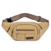 Men's Work Close-fitting Fanny Pack Wear-resistant Canvas Crossbody Mobile Phone Change Cashier Fanny Pack Shoulder Portable Multi-layer Bag