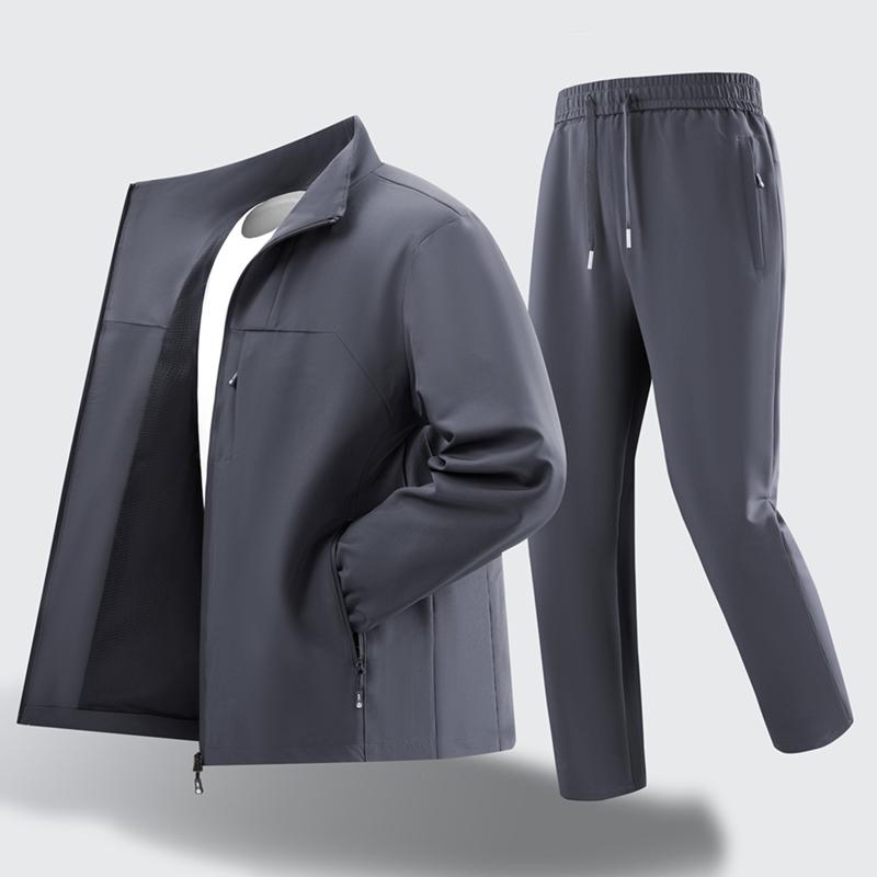 Fashion Casual Sports Suit Men's Casual Jacket Two-piece Set Loose Men's Suit