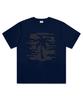 Deomopeuhauseu Palm Tree Text Oversized Short Sleeve T-Shirt Black
