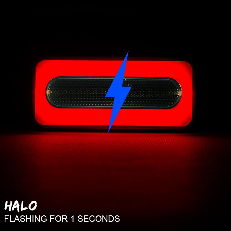 2/4pcs 68led 3 in 1 LED Tail Light Sequential DRL Turn Signal Light Rear Brake Stop Warning Lamp For ATV Truck Trailer 12V 24V