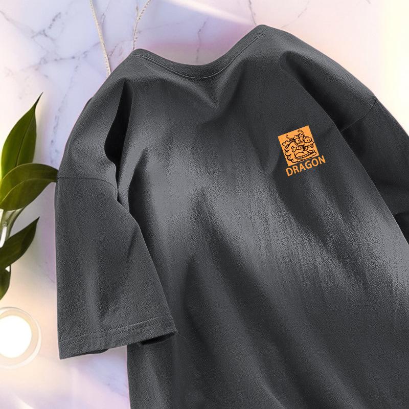 

Мужская футболка с коротким рукавом с принтом, хлопок, летние топы 3XL