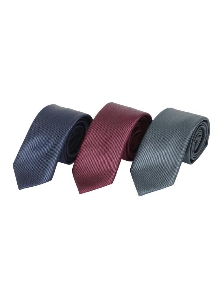 Washable Polyester Ties, Plain, Set of 3.