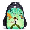 Ben10 Teenager Hacker Klassische Schwarze Schultasche Jungen Entlastende Rückenstütze Schultasche Grundschüler Tägliche Schulrucksack