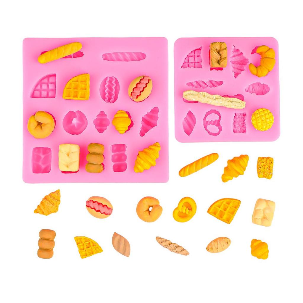 Mini Silicone Mold for Waffle, Triangle, Baguette, and Dessert Accessories