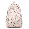 Student Floral Print Schoolbag Large Capacity Women's Strawberry Print Backpack