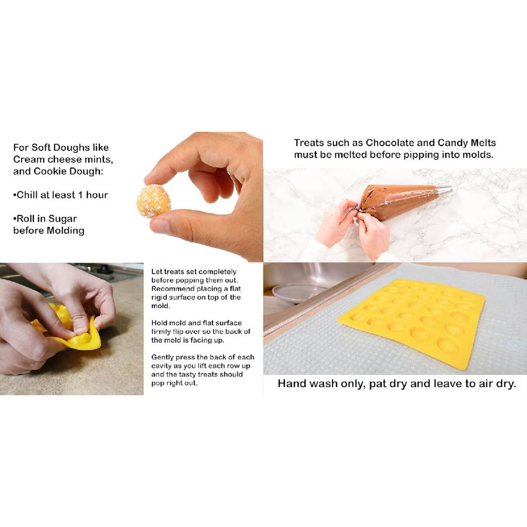 Hearts 4 Cavity Flexible Silicone Molds for Cream Cheese Mints, Chocolate, Fondant, Gummy, Fat Bombs, Ice Hearts, Soap, Buttercream, Butter, Candy