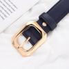 1pc New Women's Belt Fashion Gold Alloy Buckle Belt High Grade Soft PU Leather Belt Trend Paired with Coat Jeans Belt Lady Belt