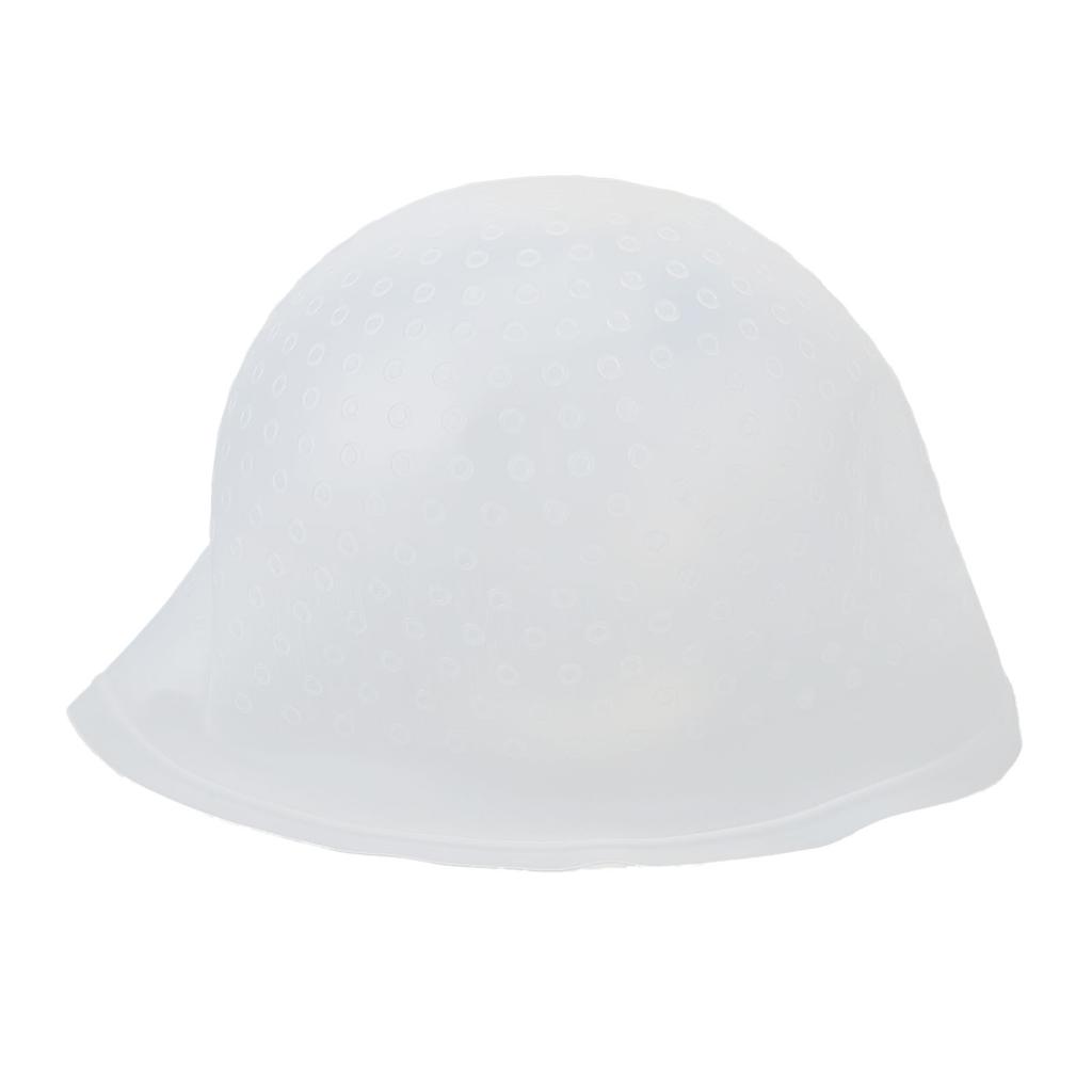 Hair Highlight With Hook Needle Silicone Hair Staining Home Hair Salon Transparent Hair Dye Hat