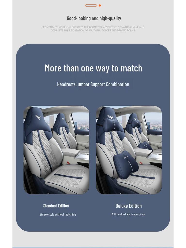 Roewe Whale Car Seat Cover: Leather, All-Season, Universal Fit, Full Wrap Set