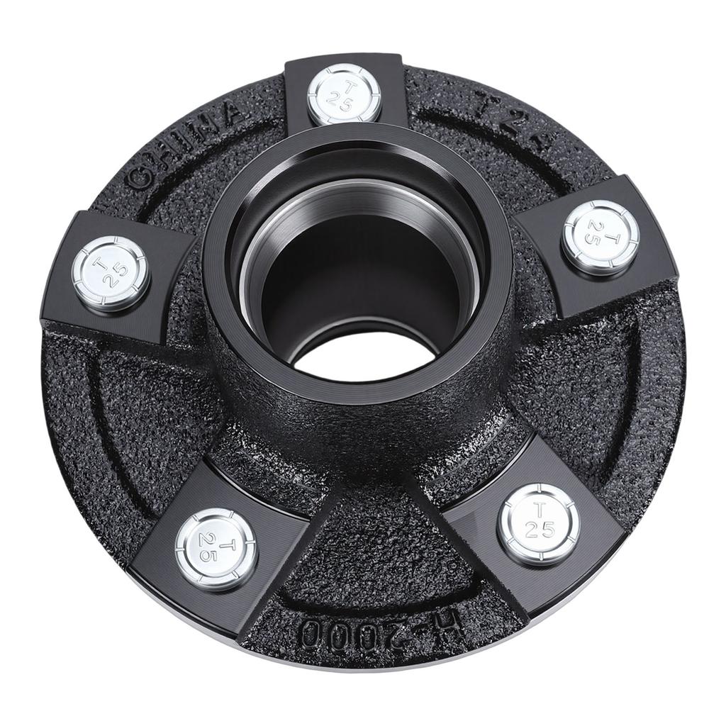 2 Sets 2000lb Trailer Axle Trailer Hub Kit 5 On 4.5in Bolt Circle Trailer Hub 5 Lug for 1in and 1 1 16in Trailer